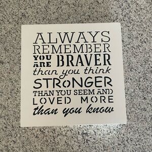 Inspirational Quote Art Decor